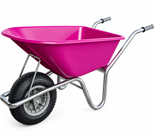 Pink wheelbarrow 100 120ltr - wheelbarrow, 100-120ltr