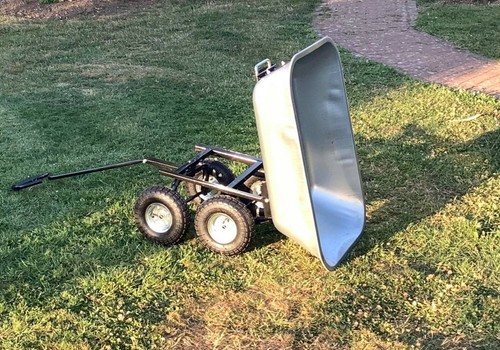 Garden trolley wheel tipping - trolley,