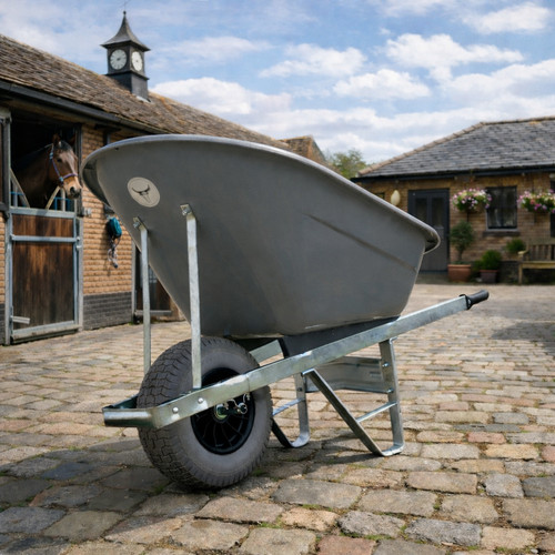 Wheelbarrow 160l grey - wheelbarrow,