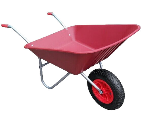 Red wheelbarrow 85l with - red,